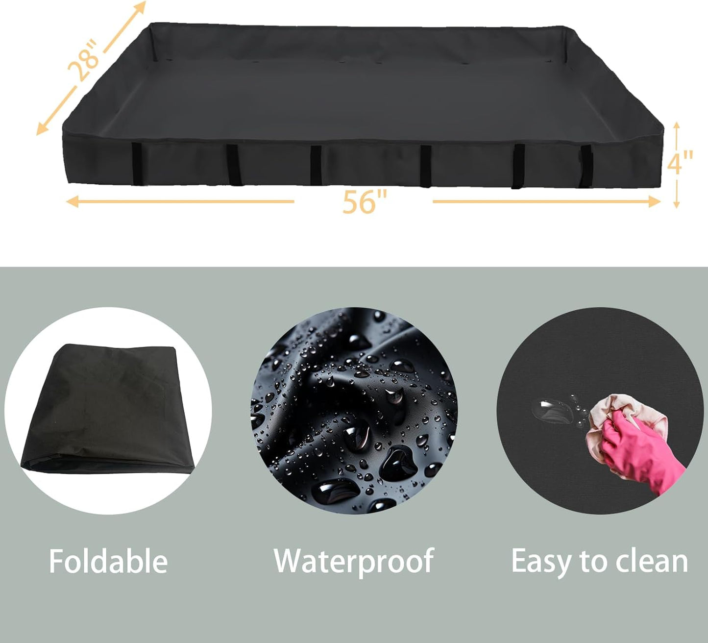 Xymoso DIY Guinea Pig Cages with Waterproof Canvas Bottom,16 Panels Small Animal Cage Pet Playpen with Door for Bunny Turtle Hedgehog,Indoor Metal Wire Yard Fence Outdoor