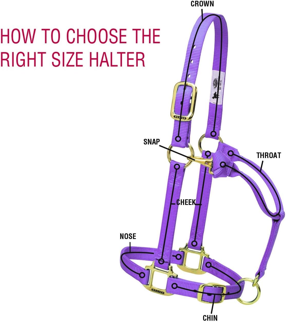 Weaver Leather Original Adjustable Nylon Horse Halter