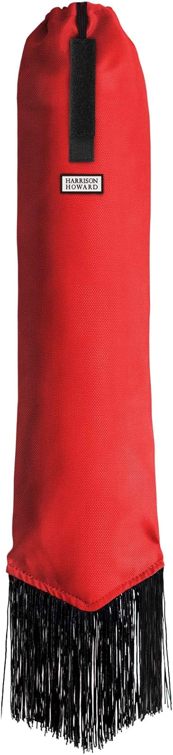 Harrison Howard Smooth Lightweight Adjustable Fastener Nylon Horse Tail Bag with Fringe