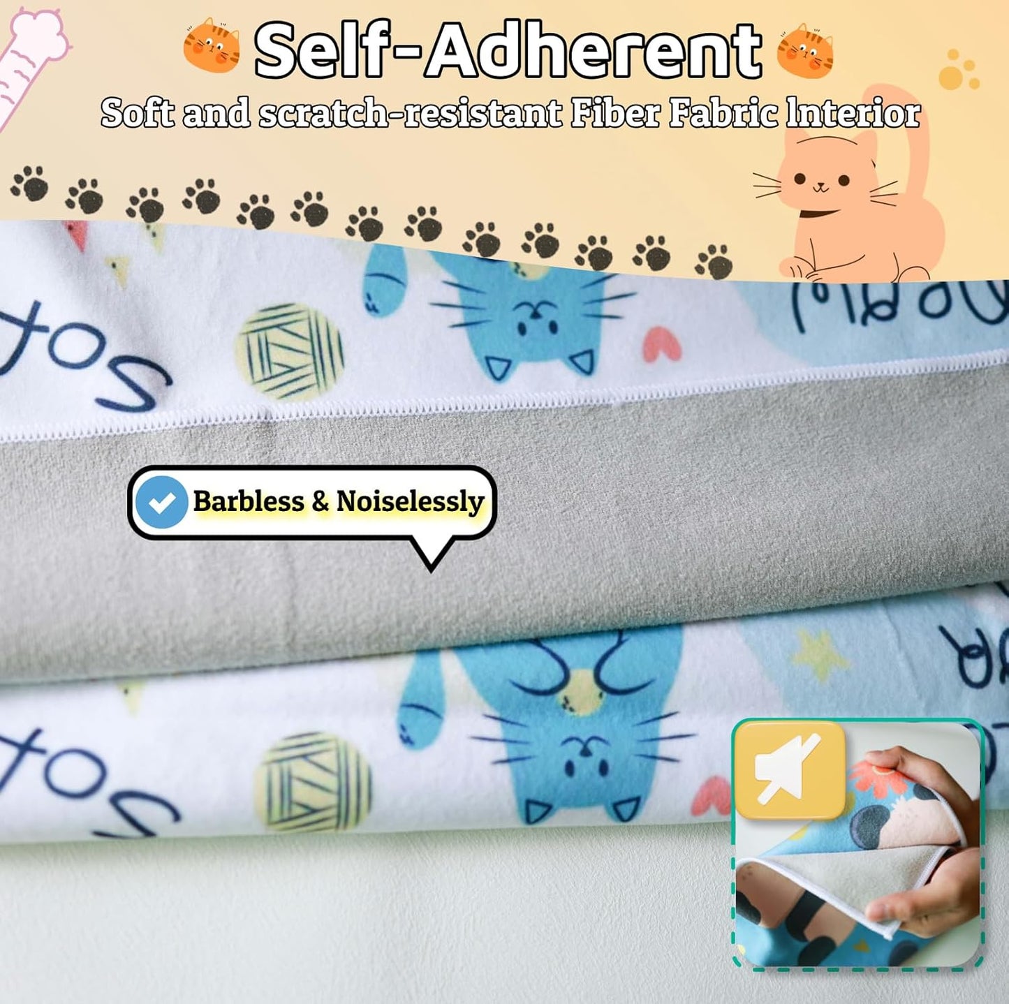 31.5" Cat Wrap for Grooming-Premium Cat Grooming Wrap Cat Restraint for Nail Clipping, Self-Adherent Soft Cat Blanket to Wrap Cat Anti-Scratch Anti-Escape Grooming Bag (White, XXL)