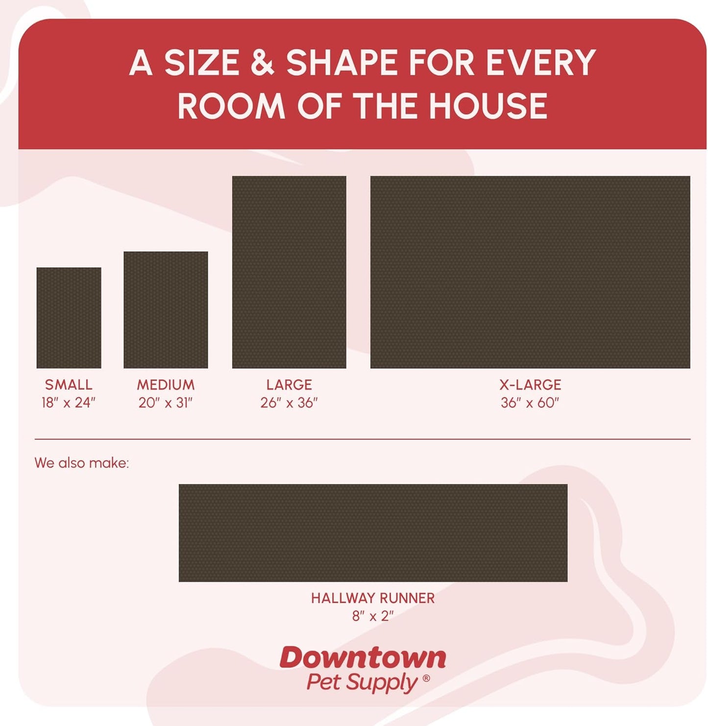 My Doggy Place Medium Faded Denim Microfiber Dog Mat, 31" x 20", Absorbent and Quick-Drying, Non-Slip Rubber Backed, Machine Washable