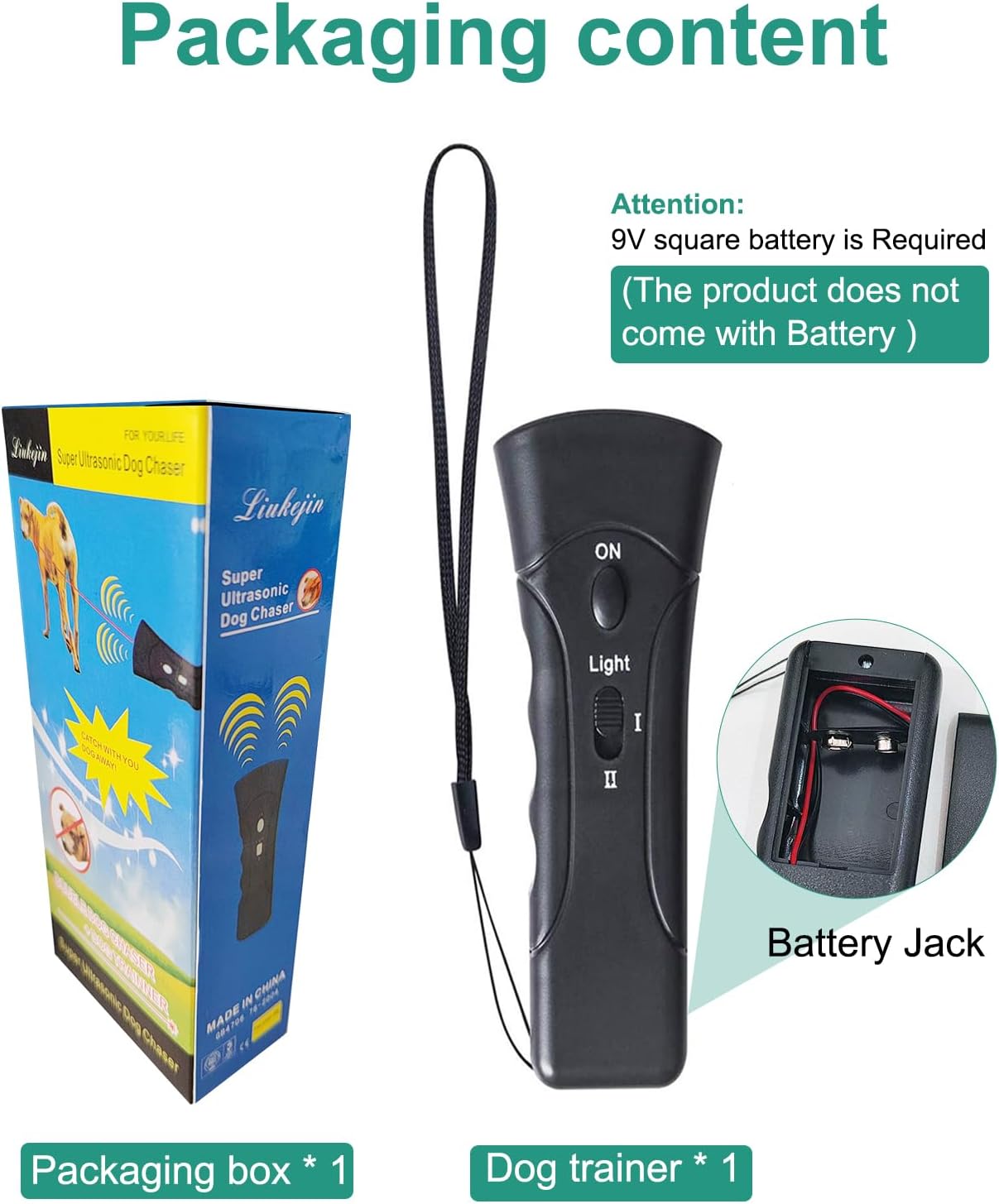 Dog Barking Control Devices,Anti Barking Device,Ultrasonic Dog Barking Control Devices & Training Tool,3 in 1 Bark Control Tool,Correct Poor Behavior, Indoor &Outdoor