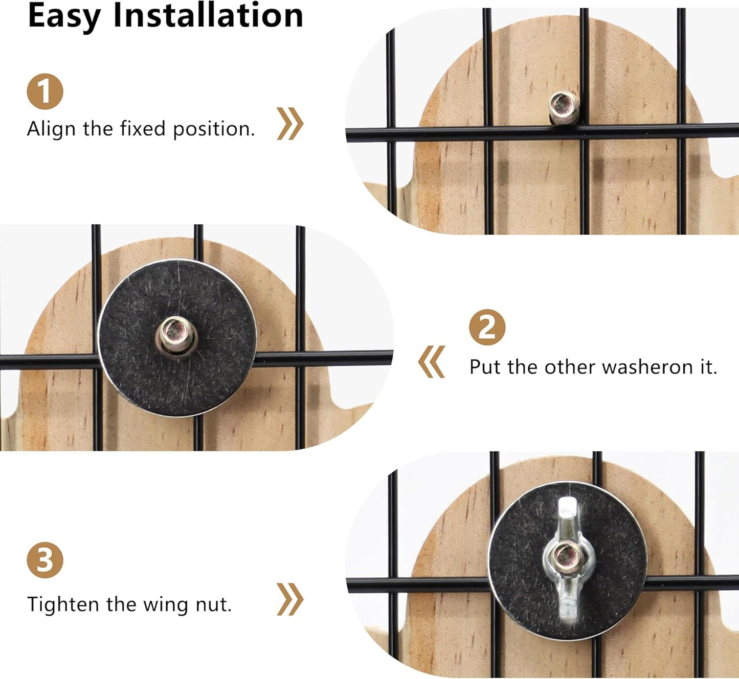 Small Bird Mirror Parrot Swing,Wooden Parakeet Perches Flower Interactive Play Toys for Small Budgies Macaw African Grey Parakeets Lovebird Cockatiel Cage Accessories (S, Wood-1p)