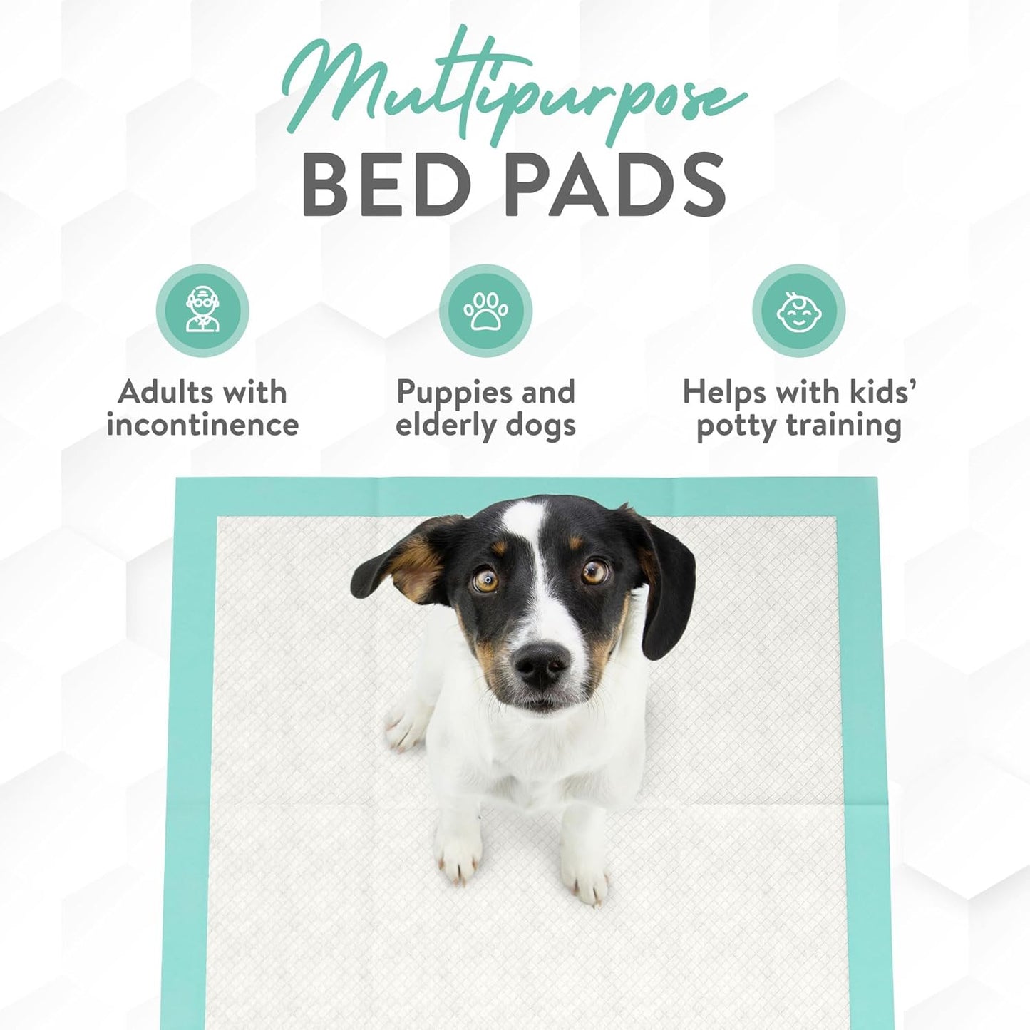 Inspire Extra Large Super Absorbent Disposable Bed Pads for Incontinence Ultra Thick and Absorbent Bed Pads Disposable Adult | Puppy Pads | Pee Pads for Adults (36" X 36" Pack of 50 W/ Adhesive)