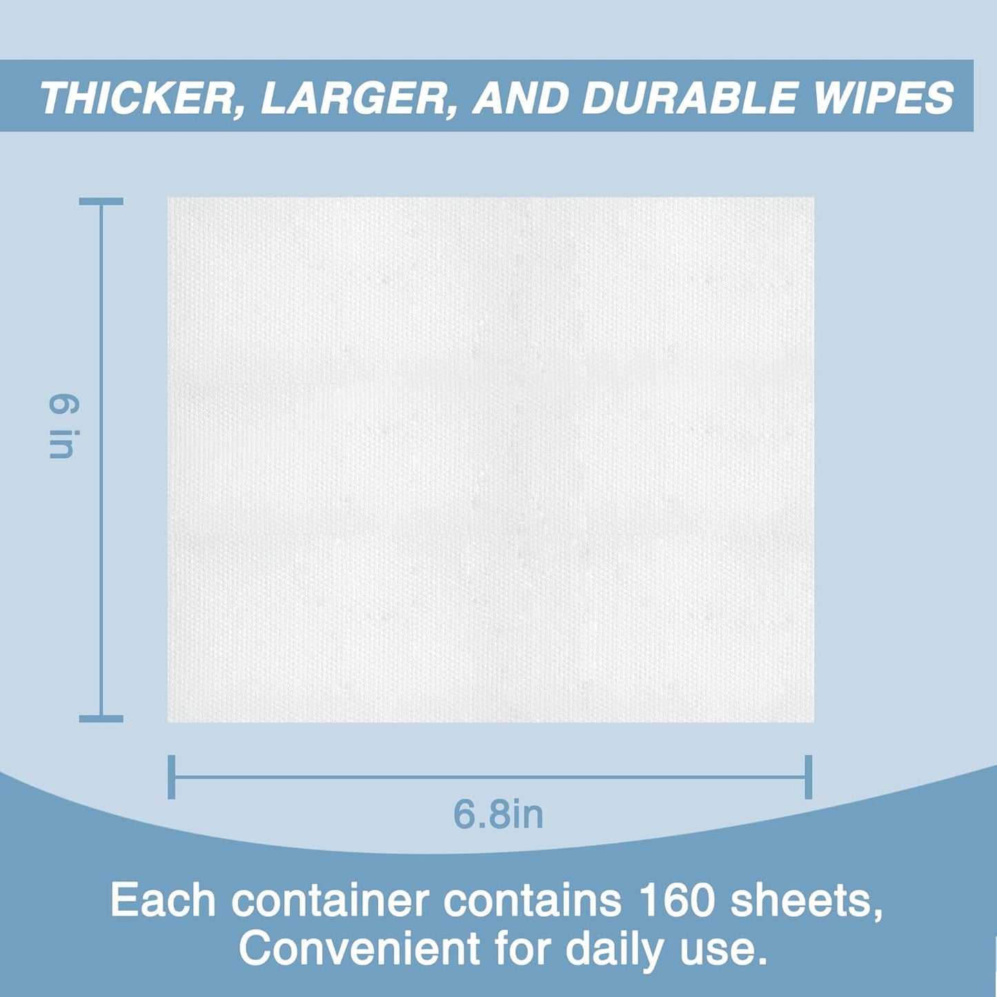 Antifungal and Antibacterial Wipes for Dogs & Cats, Dog Yeast Infection Treatment Wipes, All Natural Grooming Wipes for Cleaning, Help with Hot Spots, Ringworm, and Skin Infections, 160 Count