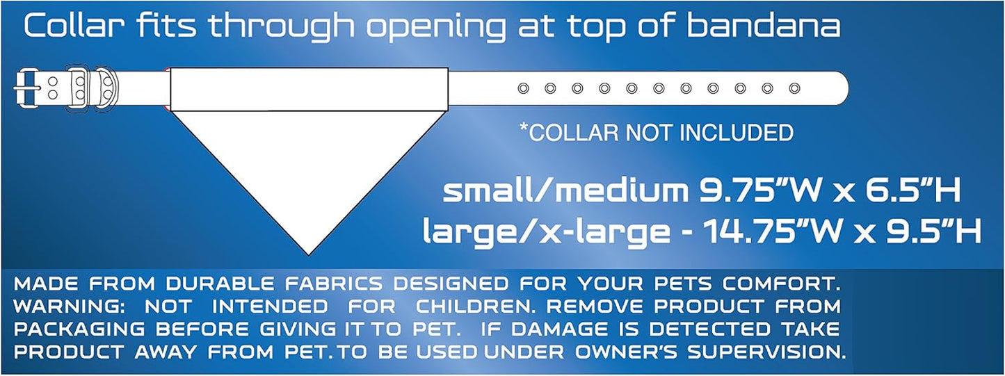 Pets First Collegiate Pet Accessories, Reversible Bandana, Arkansas Razorbacks, Small/Medium