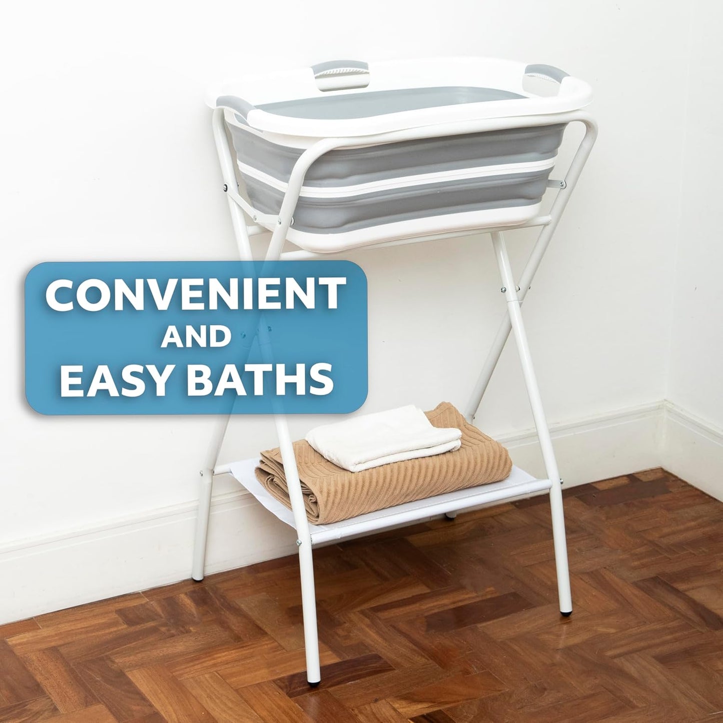 Smoochie 2 in 1 Dog Bathtub Washing Station, Elevated Pet Bath Tub, Collapsible and Portable Bathtub for Dogs, Cats Bathing, Shower and Grooming, Indoor and Outdoor