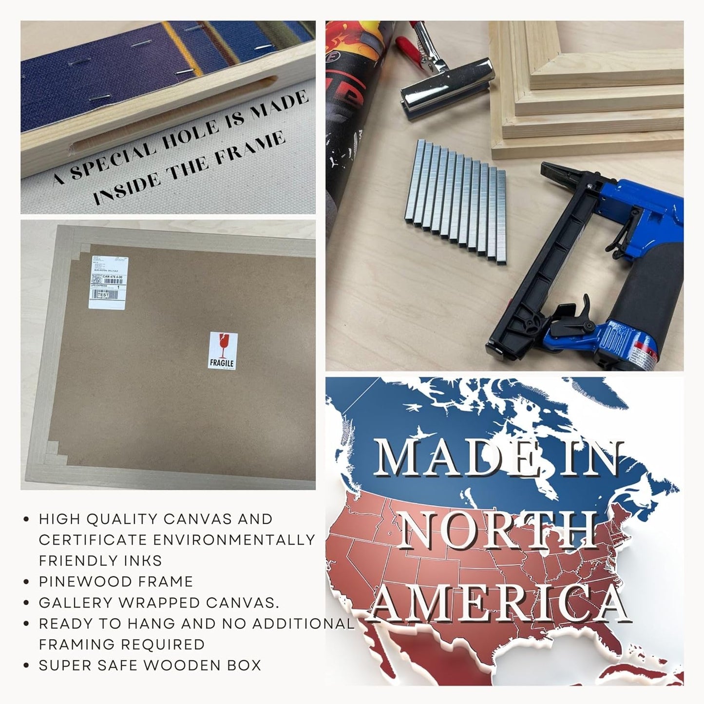 Nature Wall Art Prints - Ocean Forest Mountain Lake Canvas Landscapes - Small to Extra Large Living Room Bedroom Kitchen Bathroom Décor (Misty Fall Reflection, 31L" x 47W" - 3 Panels)