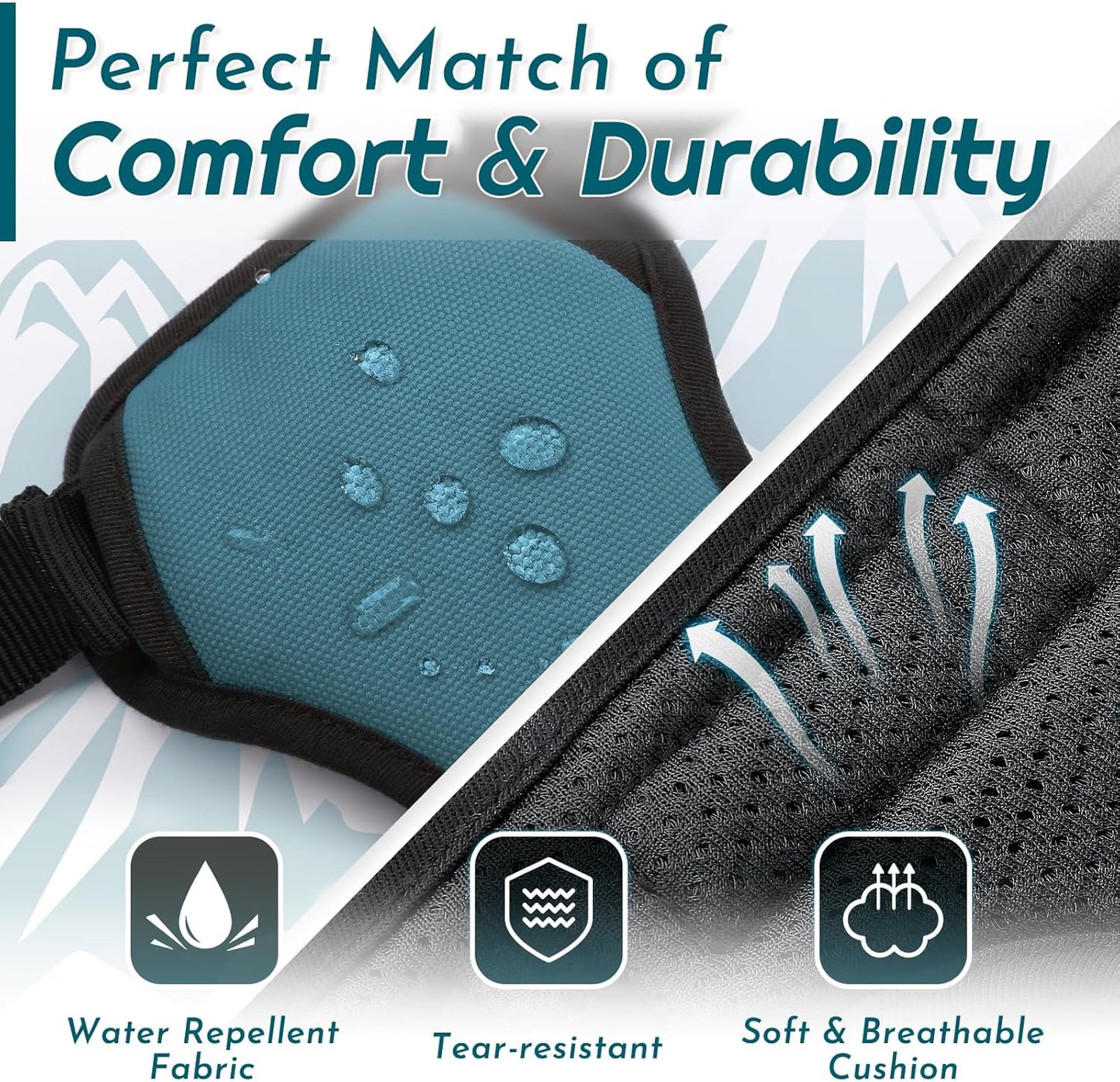 Eagloo Dog Harness Large Breed, No Pull Service Vest with Reflective Strips and Control Handle, Adjustable and Comfortable for Easy Walking, No Choke Pet Harness with 2 Metal Rings, Dark Green, XL