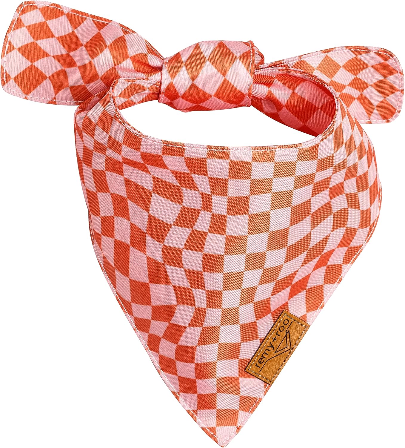 Remy+Roo Large Spring Dog Bandanas - 4 Pack Daisy Set | Premium Durable Adjustable Polyester Fabric | Patented Shape Girl Dog Bandana, Trendy Pattrens, Floral Dog Bandana