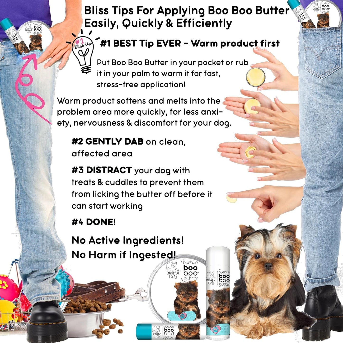 The Blissful Dog .50 oz Tube Yorkshire Terrier Booboo Butter