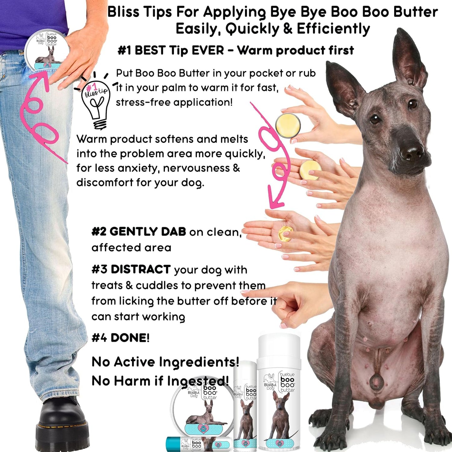 The Blissful Dog Xoloitzcuintli Boo Boo Butter, 1-Ounce