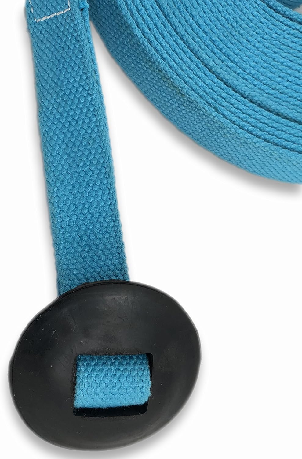 Southwestern Equine 35' Flat Cotton Web Lunge Line with Bolt Snap & Rubber Stop (35', Turquoise)