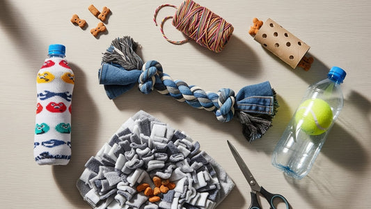 Fun DIY Dog Toys Using Household Items