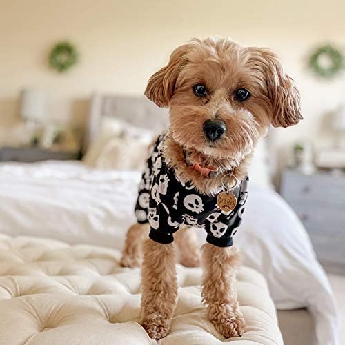 CuteBone Dog Halloween Pajamas Puppy Onesies Small Dogs Soft Pjs Coat Cat Apparel Comfy Pet Christmas Clothes Outfit Doggie Bodysuit P11S