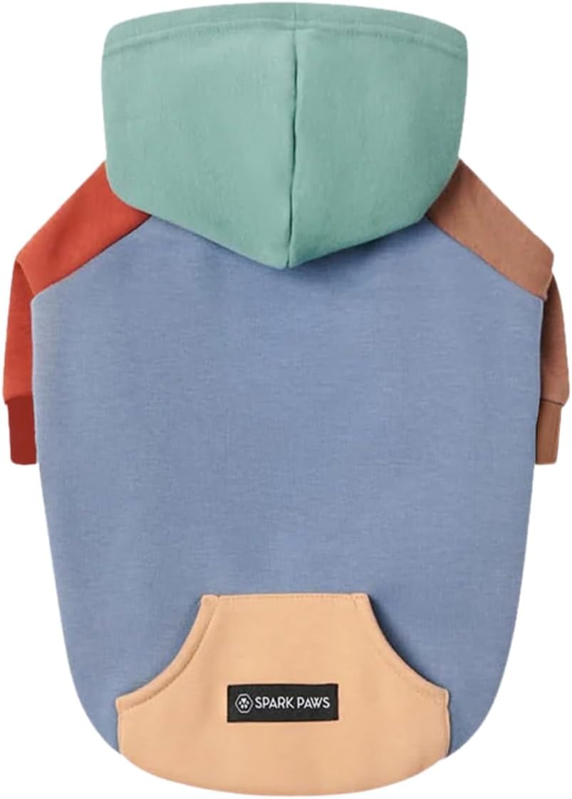 Spark Paws Dog Hoodie – Premium Dog Sweater for Small, Medium, and Large Dogs | Warm Outfits for French Bulldogs, Pitbull, Puppy, Winter Jacket Alternative - Alpine - S