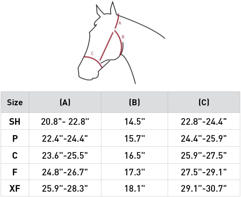 HORZE Adepto Adjustable Horse Halter | Soft, Durable Polyester - Coral Gold - Horse