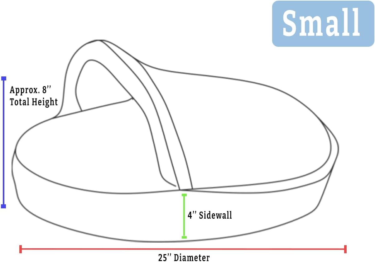 Snoozer Luxury Cozy Cave Pet Bed, Wag Collection, Small - Barkely Black Diamond