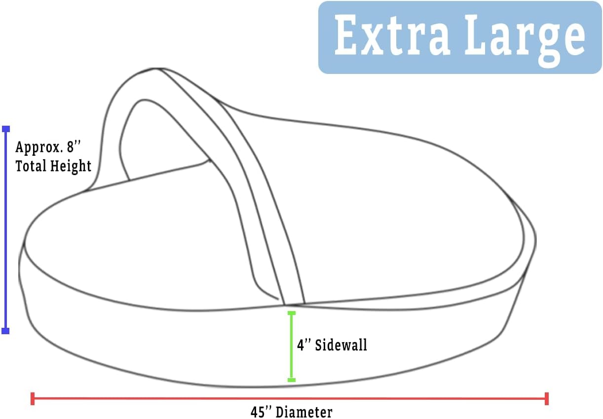 Snoozer Luxury Microsuede Cozy Cave Pet Bed, Extra Large, Black