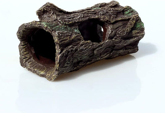fazhongfa Reptile Hide Tree Trunk Lizard Snake Gecko Axolotl Spider Turtles Bearded Dragon Tank Accessories Large Hollow Log for Aquarium or Fish Tank Resin Wood Decorations Ornament