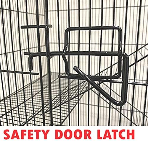 X-Large 5-Levels Tight 3/8-inch Bar Spacing Ferret Chinchilla Sugar-Glider Rats Mice Gerbil Chew Free Cage with Removable Rolling Stand, 31-Inch by 19-Inch by 55-Inch