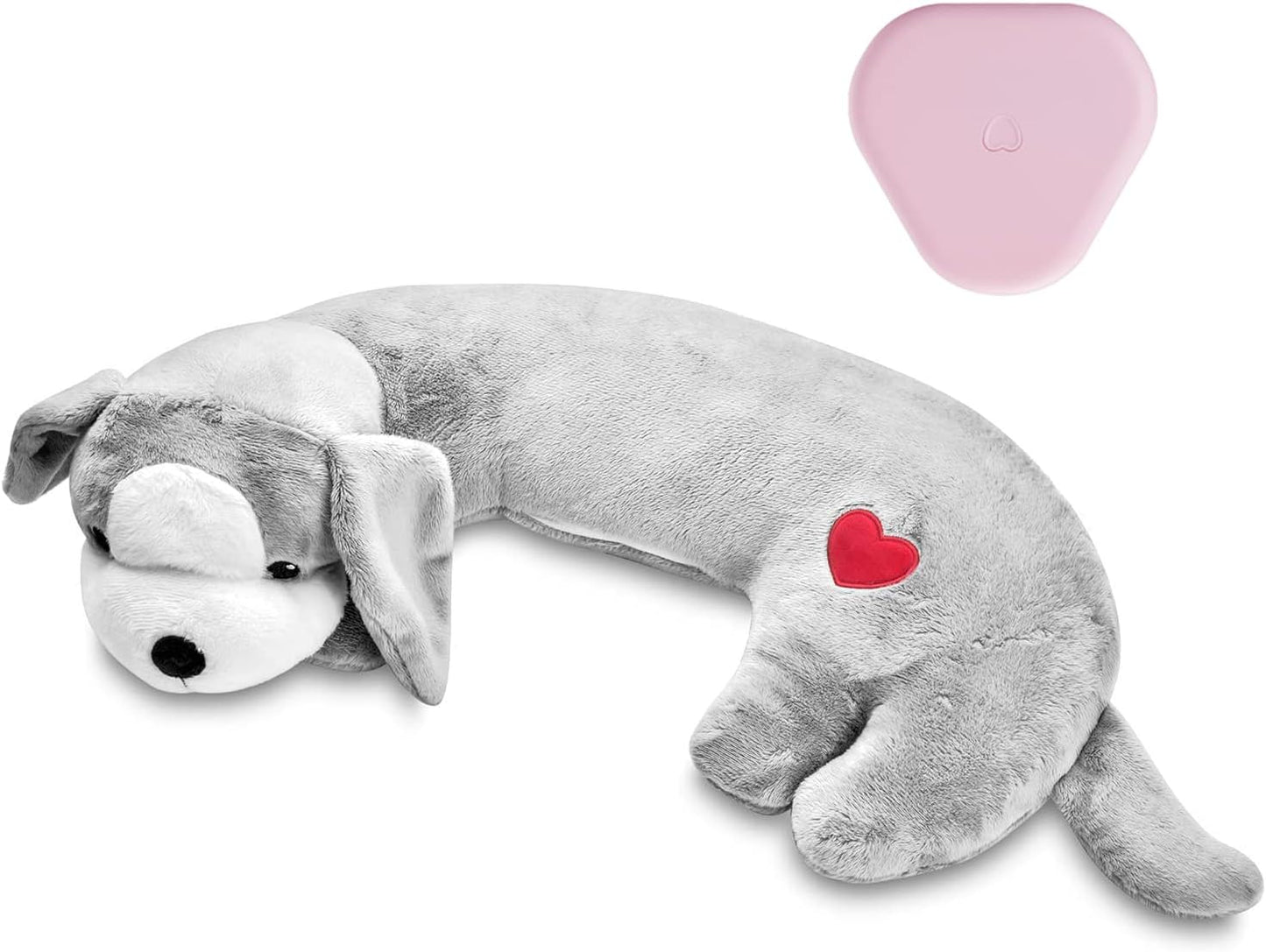 Hearbeat Toy for Dog Anxiety Relief Behavioral Training Aid Toy, Grey