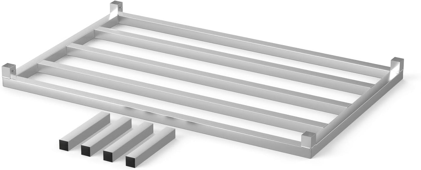 30 in X 48 in. Aquarium Stand | Industrial Style Aluminum Fish Tank Base with Open Frame Design