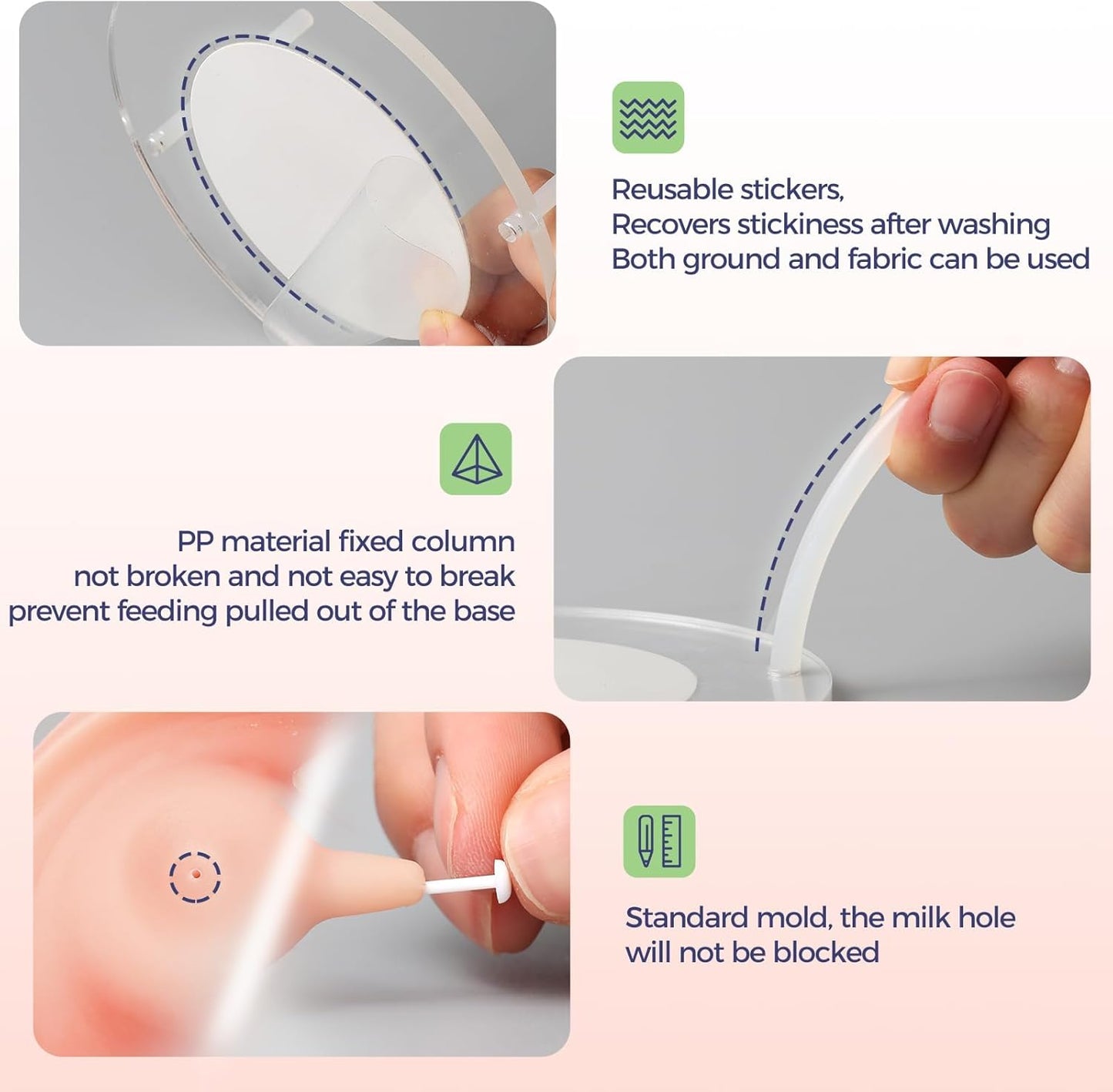 Nursing Nipple for Kittens,Puppy Milk feeders for Multiple Puppies with 4 Nipples & Support Base,Smooth Flow Nipple for Kittens,Ideal Replacement for Nursing Bottle kit,200ml Capacity(Pink)