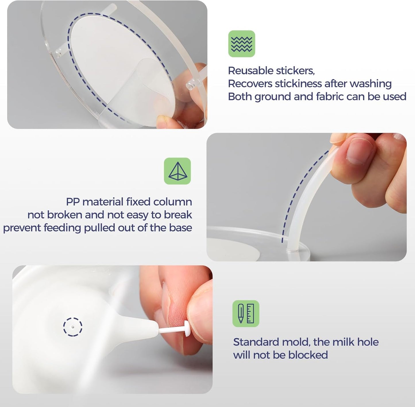 Puppy Feeders for Multiple Puppies, Nursing Nipple with 4 Nipples & Support Base – Perfect Replacement for Nursing Bottles, Puppy Feeder for Newborn Kittens & Puppies, 200ml Capacity(White)