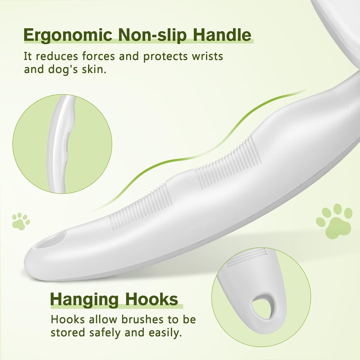 Pecute Self-Cleaning Slicker Brush for Dogs, Cats, Lightweight Dog Brush for Shedding Massaging Grooming, Cat Brush Gently Removes Loose Fur Undercoat for Dogs Cats Rabbits of All Hair Types