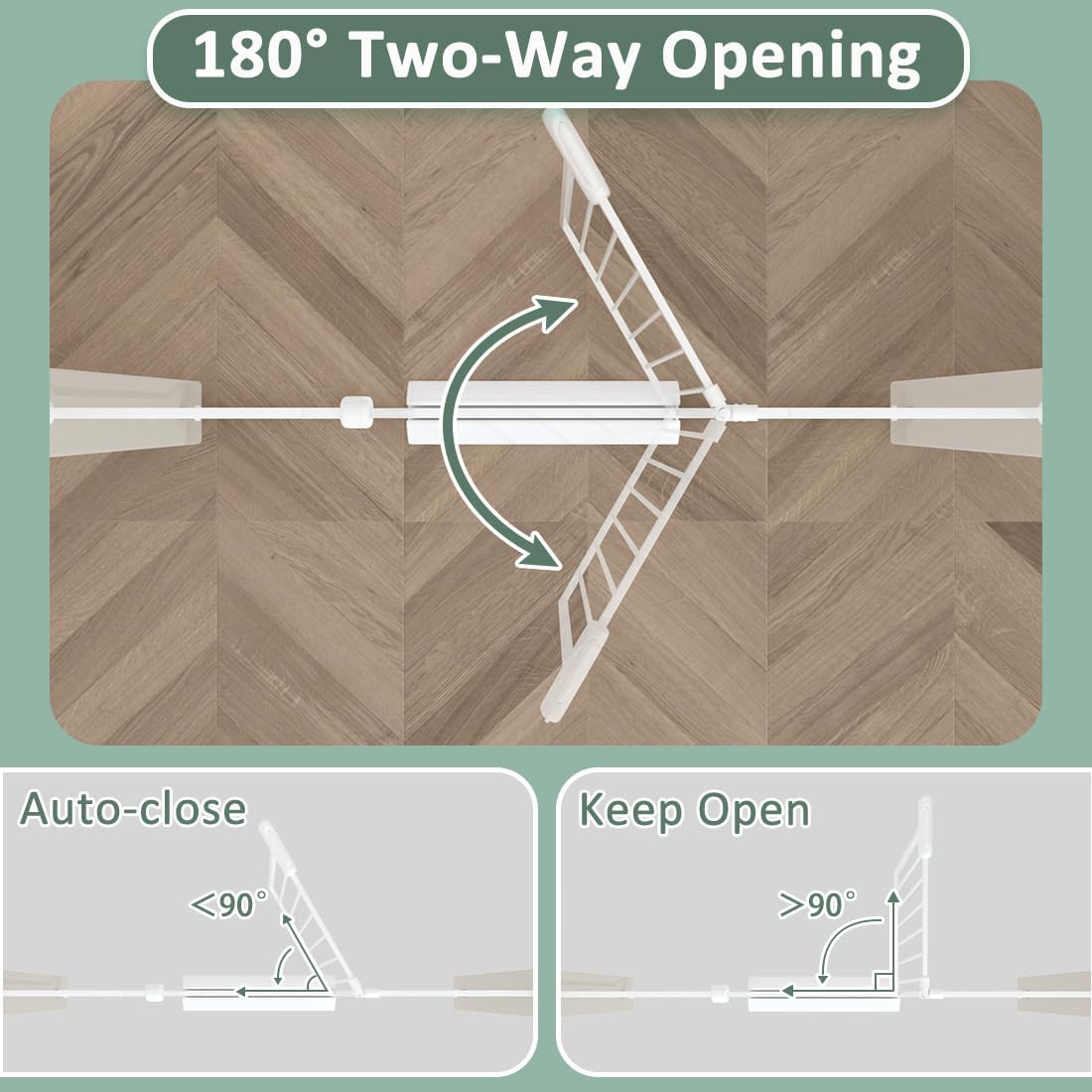 TSAYAWA Narrow Baby gate Baby Safety Gate 24.02-29Inch Auto Close Child Gates, Pressure Mounted Gate for Stairs & Doorways, Indoor/Outdoor Heavy-Duty Pet Gate for Toddlers, Dogs, White