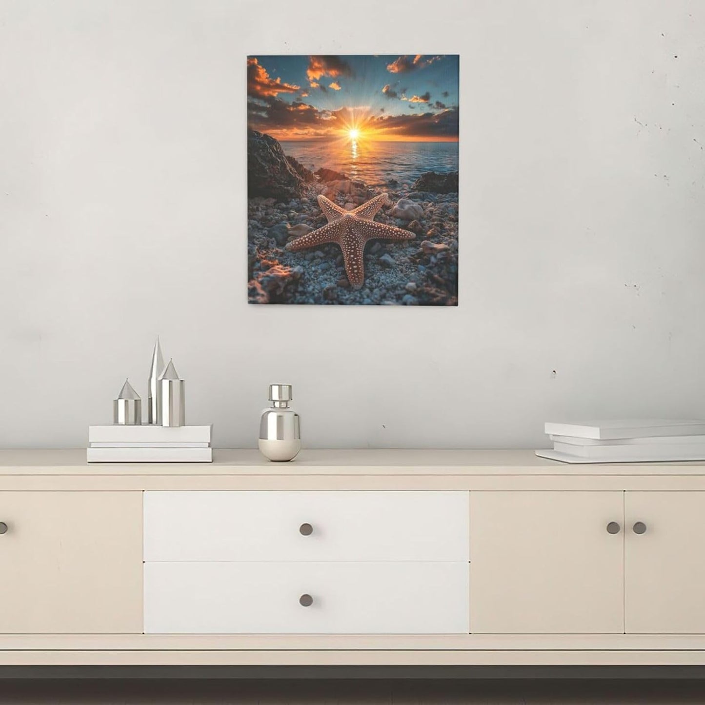 Boho Black Cat Wall Art Kitten Botanical Wall Decor Mid Century Modern Canvas Painting Print Minimalist Pictures Artwork Framed Decorations Gifts for Cat Lover Bathroom Nursery Living Room Bedroom Kitchen 24"x20"