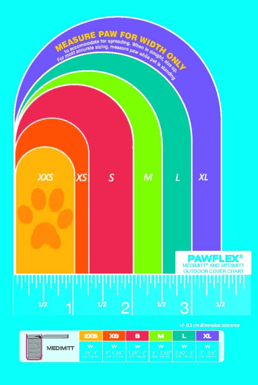 Medimitt Paw Bandages for Dogs, Cats and Pets – Stretchy Medical Booties, First Aid for Paws – Non Slip, Non Adhesive, Breathable, Disposable, Washable, Adjustable Strap, 12 Pack (Small)