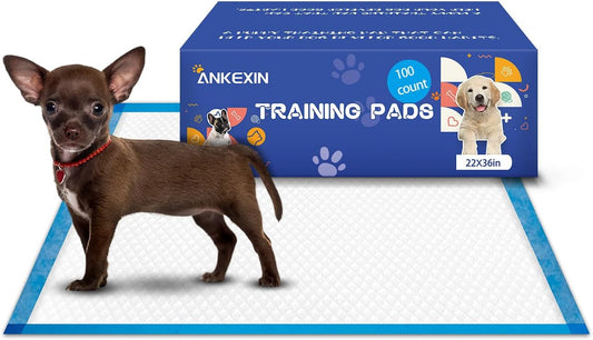 Large Puppy Pee Pads 22x36 Inch 100-Pack | Extra Absorbent Potty Training Pads for Dogs | Leakproof Quick-Dry & Odor Blocking Pet Housebreaking Supplies