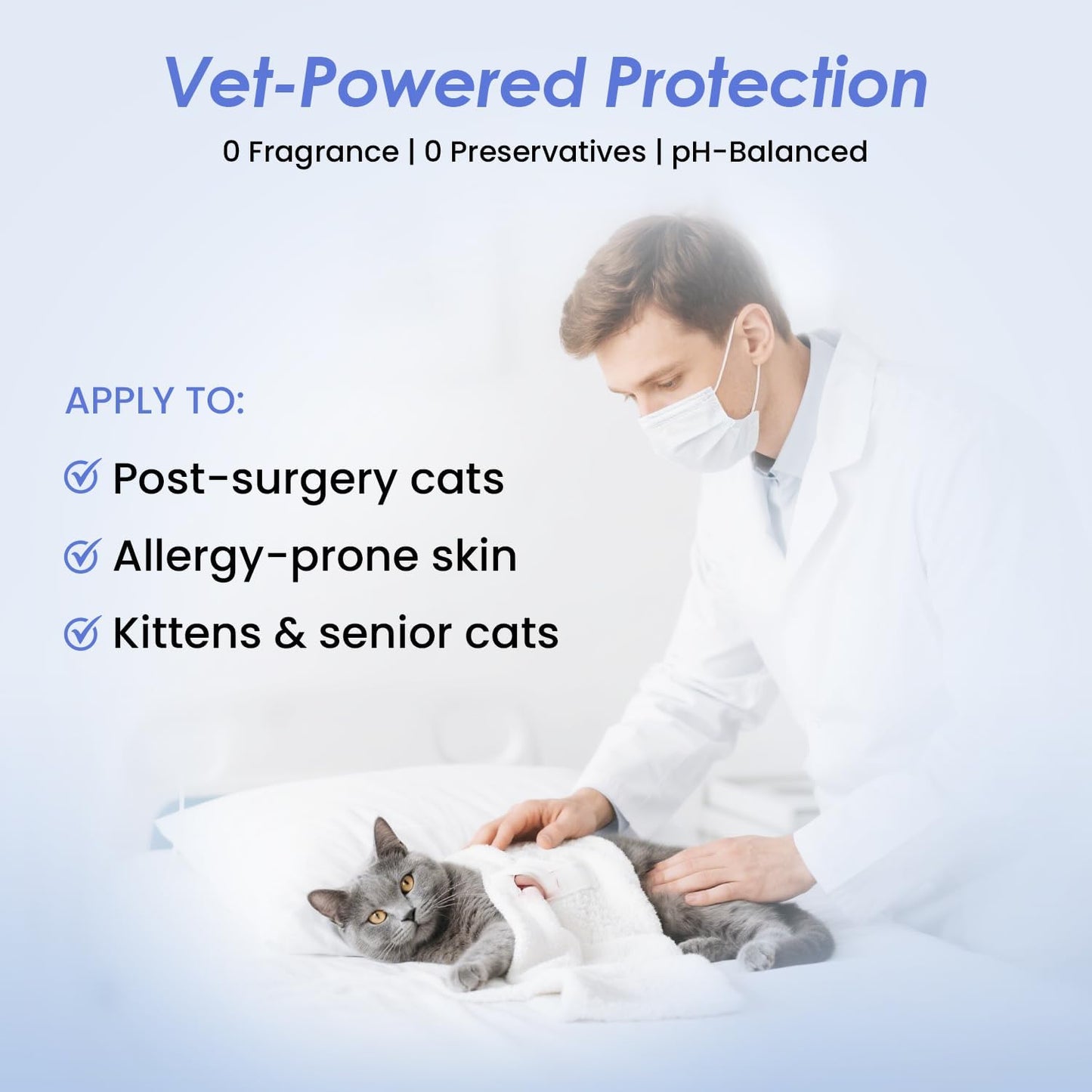 Cat Waterless Shampoo with Brush - No Rinse Formula for Quick Clean Between Baths, Hypoallergenic & Detangling, Reduce Itchy Skin Shedding, Vet-Recommended for Kittens/Senior Cats, Coconut Scent