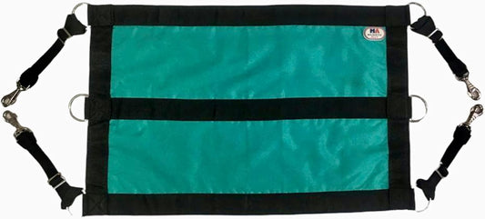 Majestic Ally 1200D 29"x19" Horse Stall Guard with Adjustable Straps and Hardware (Turquoise Black)