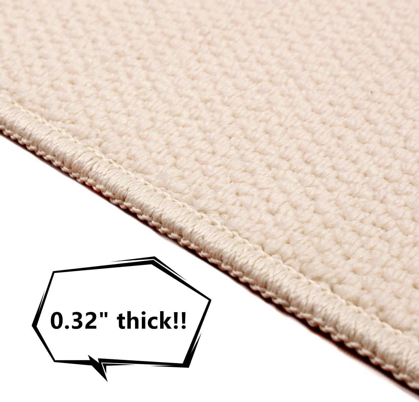 SHENGOCASE 67"x 23.6" Thickened Cat Wall Climbing Carpet, Cat Wall Furniture Scratcher, Scratching Post, Couch Sofa Protector (Creamy-White)
