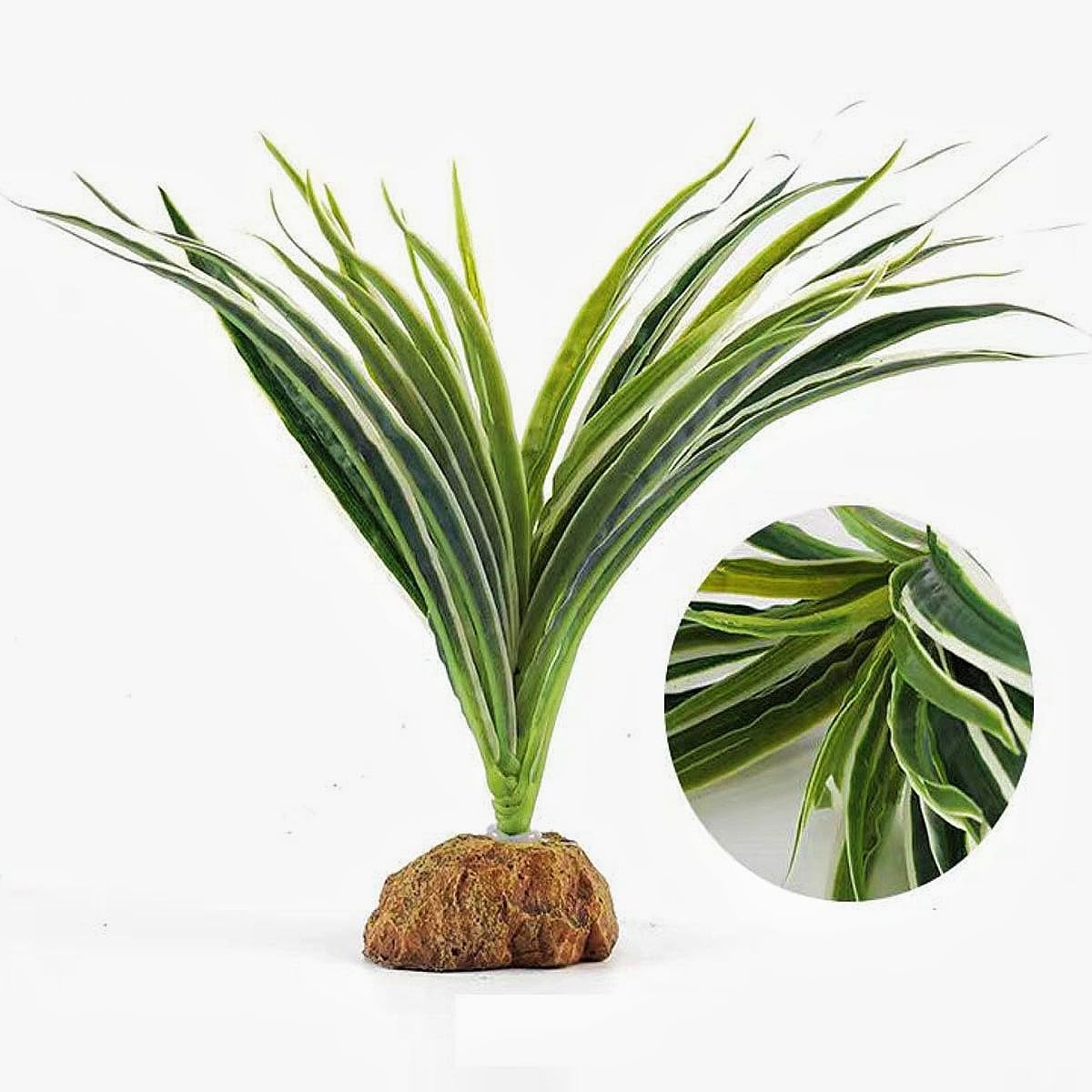 Reptile Terrarium Decor, Bearded Dragon Tank Accessories，Spider Plants for Crested Gecko Leopard Lizard Chameleon Ball Python Snake Frog