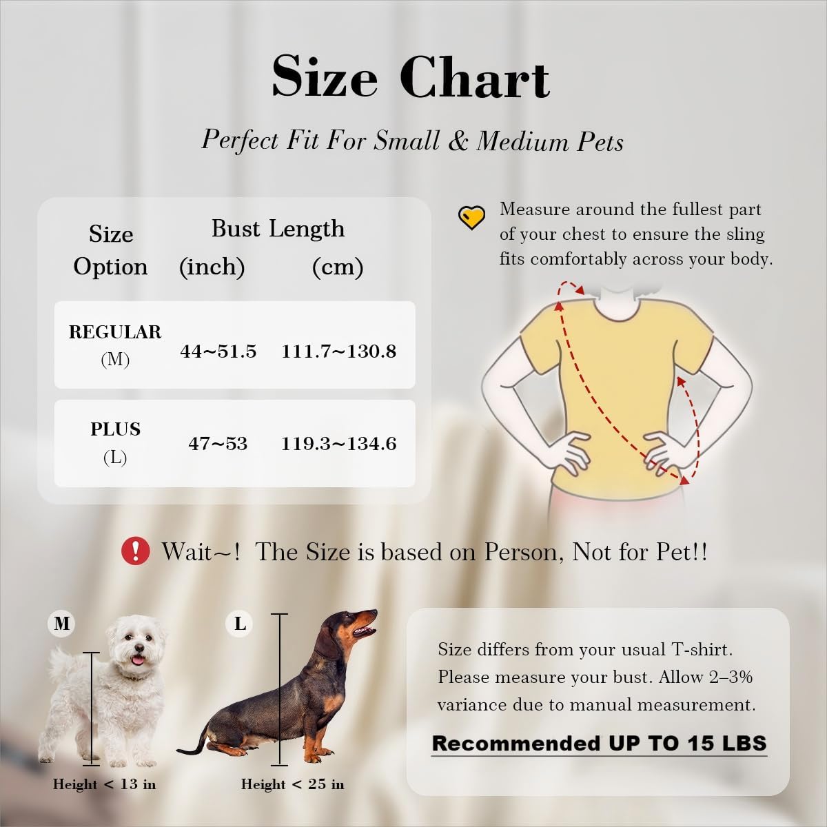 Dog & Cat Carrier Sling, Adjustable Soft Padded Shoulder Puppy Carrier, Hands-Free Dog Carrier Bag with Double Safety Buckles Premium Material for Outdoor Travel (Light Gray, L)