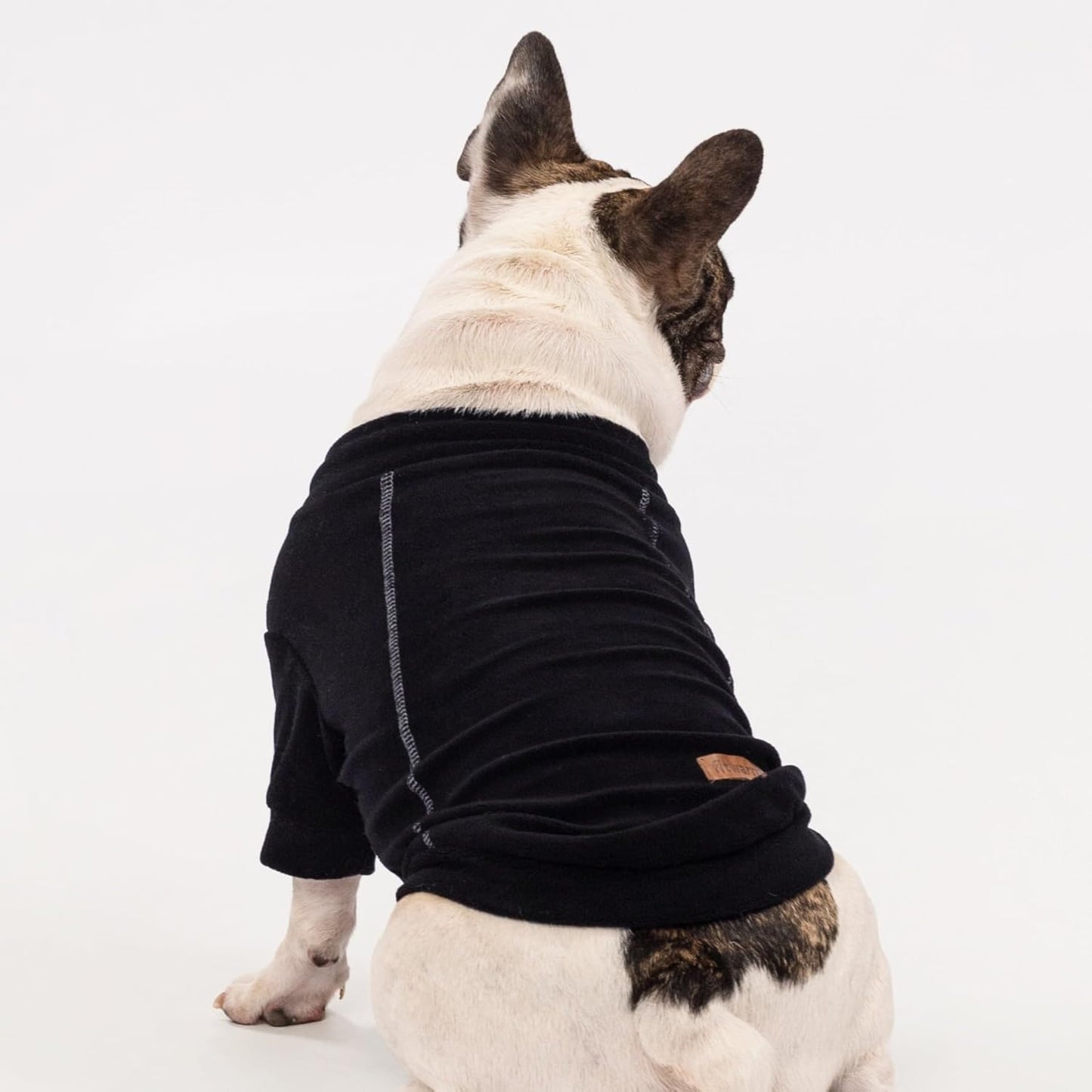 Fitwarm 3 Pack Classic Fleece Dog Sweater, Winter Clothes for Small Dogs Boy Girl, Turtleneck Dog Sweatshirt, Pet Pullover Jumper, Cat Apparel, Black, Olive Green, Cream, Small