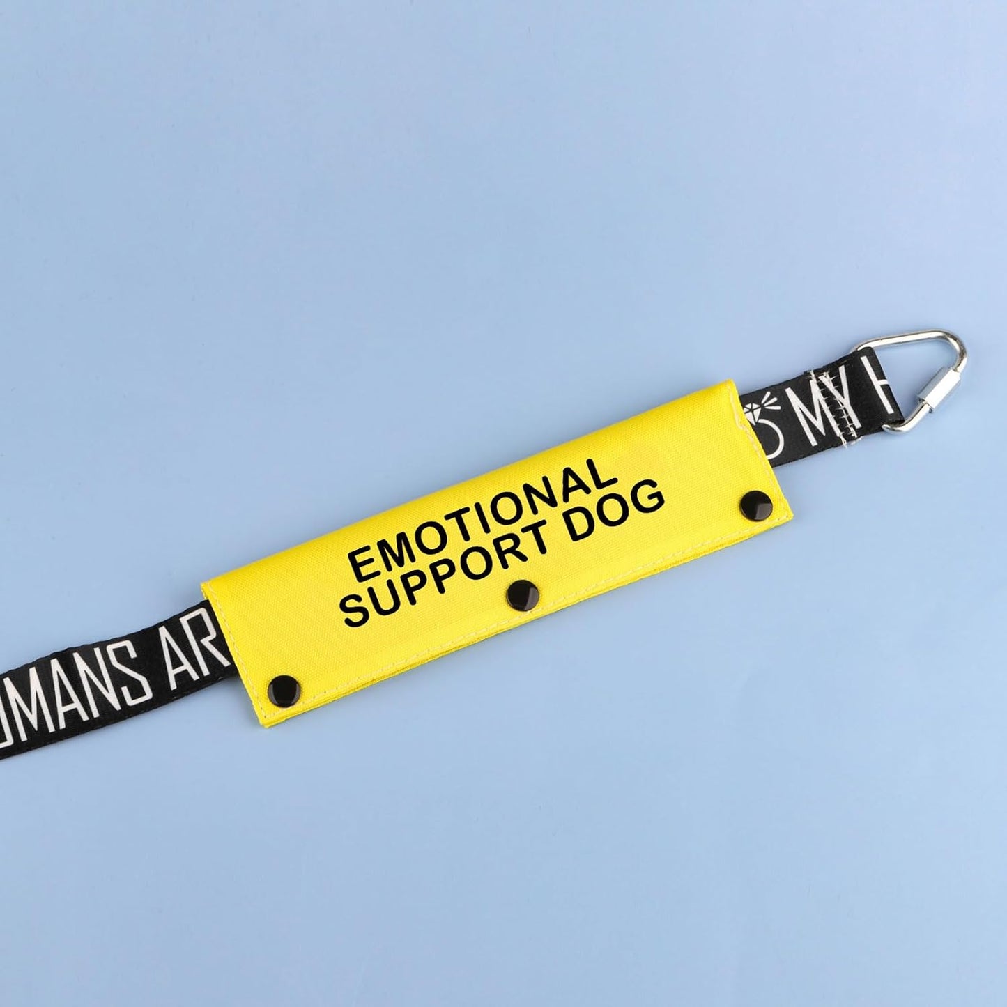 Therapy Service Dog Leash Sleeve Emotional Support Dog Leash Wrap Alert Hanging ID Patch Tag Pet Birthday Gift (Emotional Dog-YE Sleeve)
