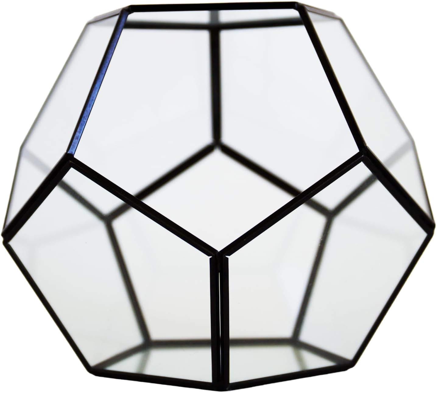 Cute Farms Glass Terrarium Kit | Just Add Your Own Plants (Geometric Glass)