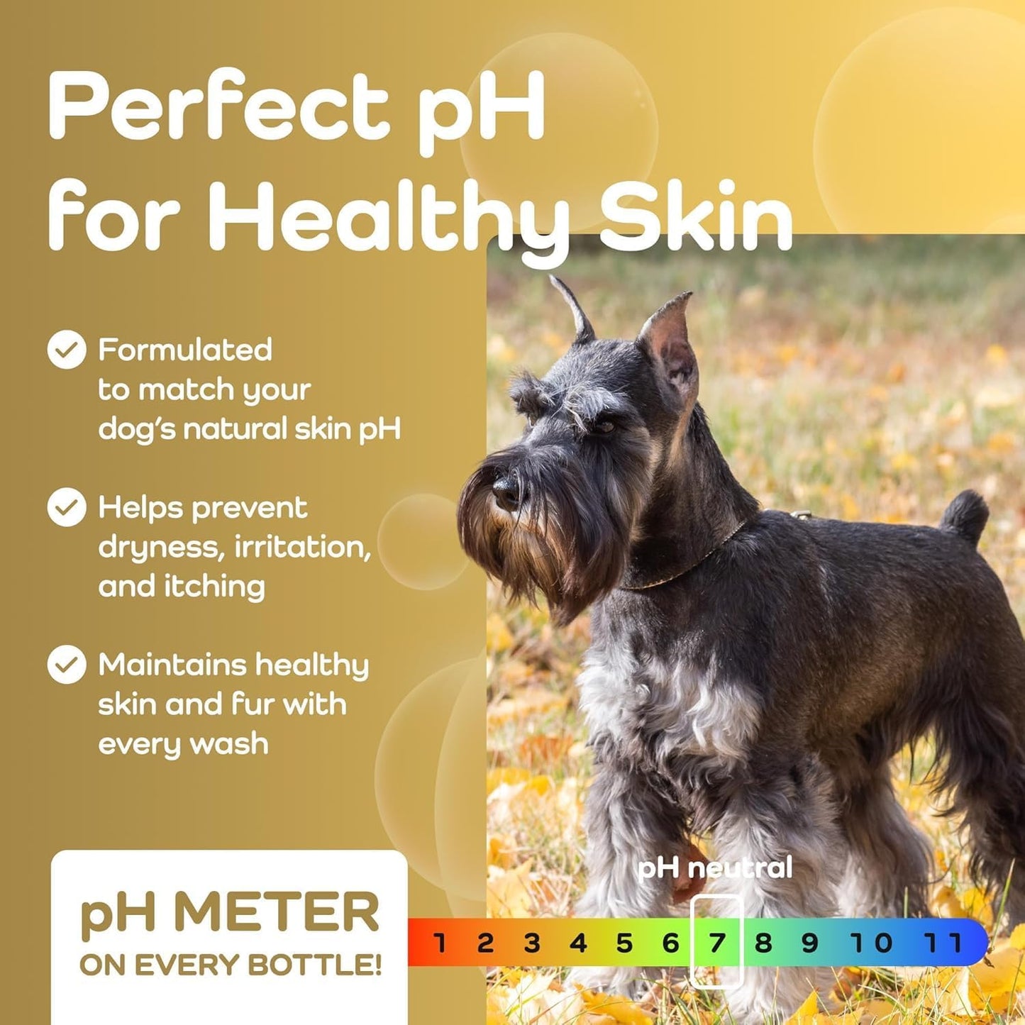 Grape Seed & Aloe Ultra Moisture for Coarse Coats Dog Shampoo - Deodorizing. Great for Schnauzer & Sensitive Skin - Hypoallergenic Dog Shampoo Gentle Bristle Care.