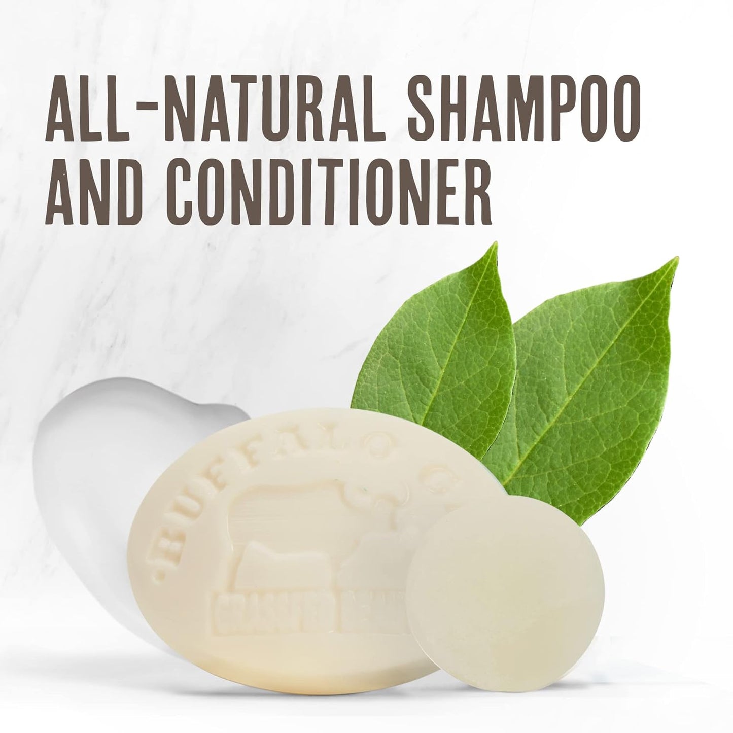 Grassfed Beauty - MSM Shampoo Bar + Hyaluronic Hair Conditioner Bar, Solid Bar Shampoo and Conditioner for Hair Growth, Non-Soap, For All Hair Types, Unscented, Set of 2