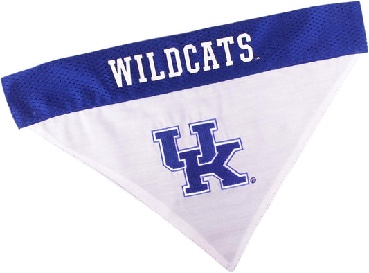 Pets First Collegiate Pet Accessories, Reversible Bandana, Kentucky Wildcats, Large/X-Large