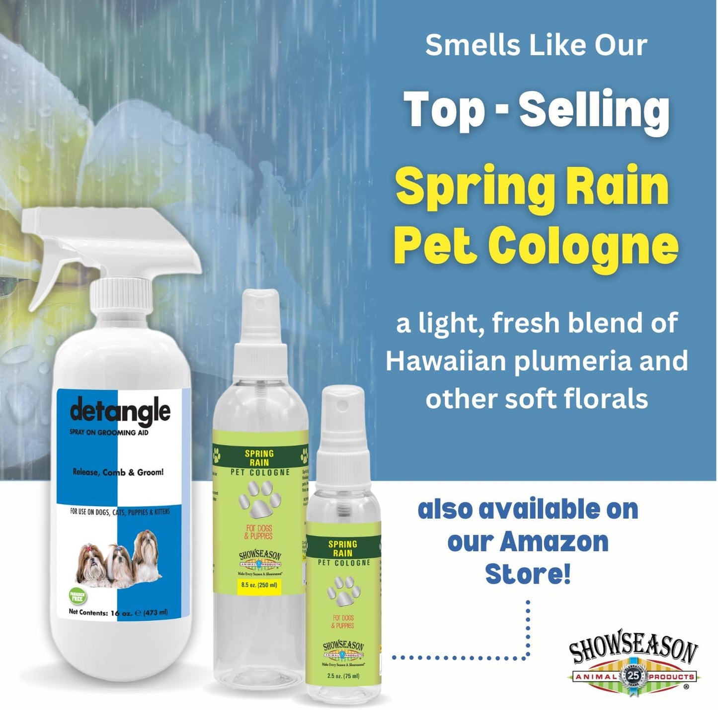 Detangle Pet Spray for Dogs, Cats, Puppies and Kittens 16 oz. | Leave-in Conditioner, Dog and Cat Detangling & Dematting Spray, Tangle Remover, Paraben-Free, Made in The USA