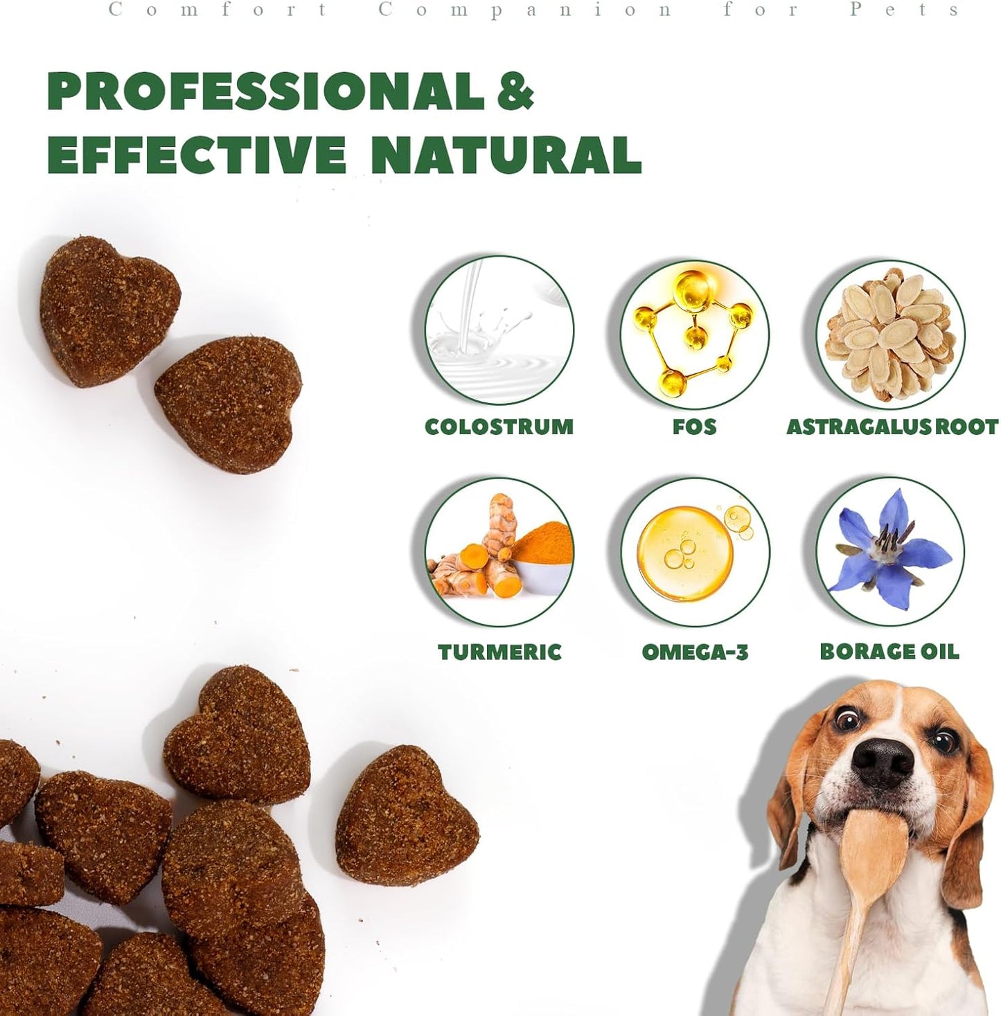 Dog Allergy Chews, Dog Itch Relief Chews for Large Dogs Paw Licking Itchy Skin, Probiotics with Omega-3 Turmeric Astragalus for Coat Immune Supplement-200ct