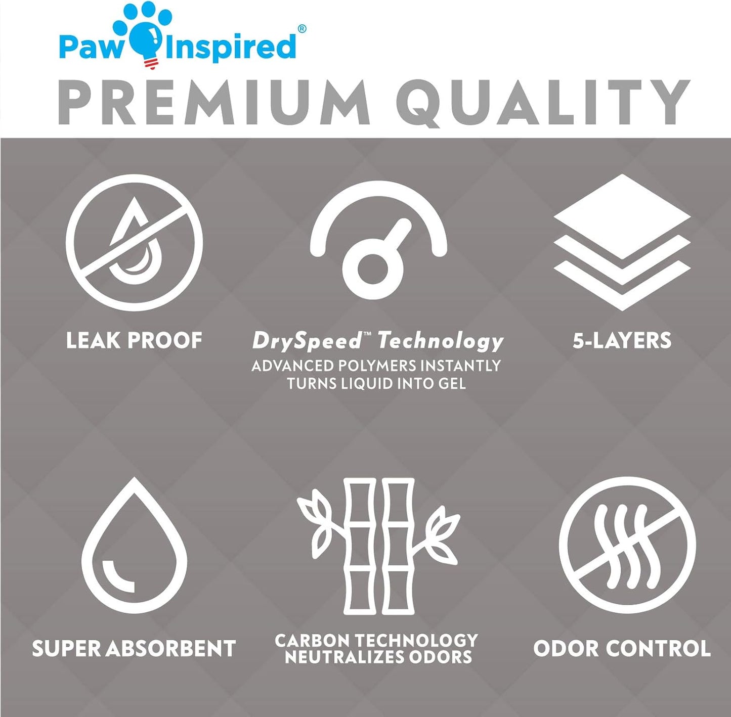 Paw Inspired Disposable Guinea Pig Cage Liners | Bamboo Charcoal Odor Controlling | Super Absorbent Liners Pee Pads for Ferrets, Rabbits, Hamsters, and Small Animals (34x24 (Critter Nation) -12 ct)