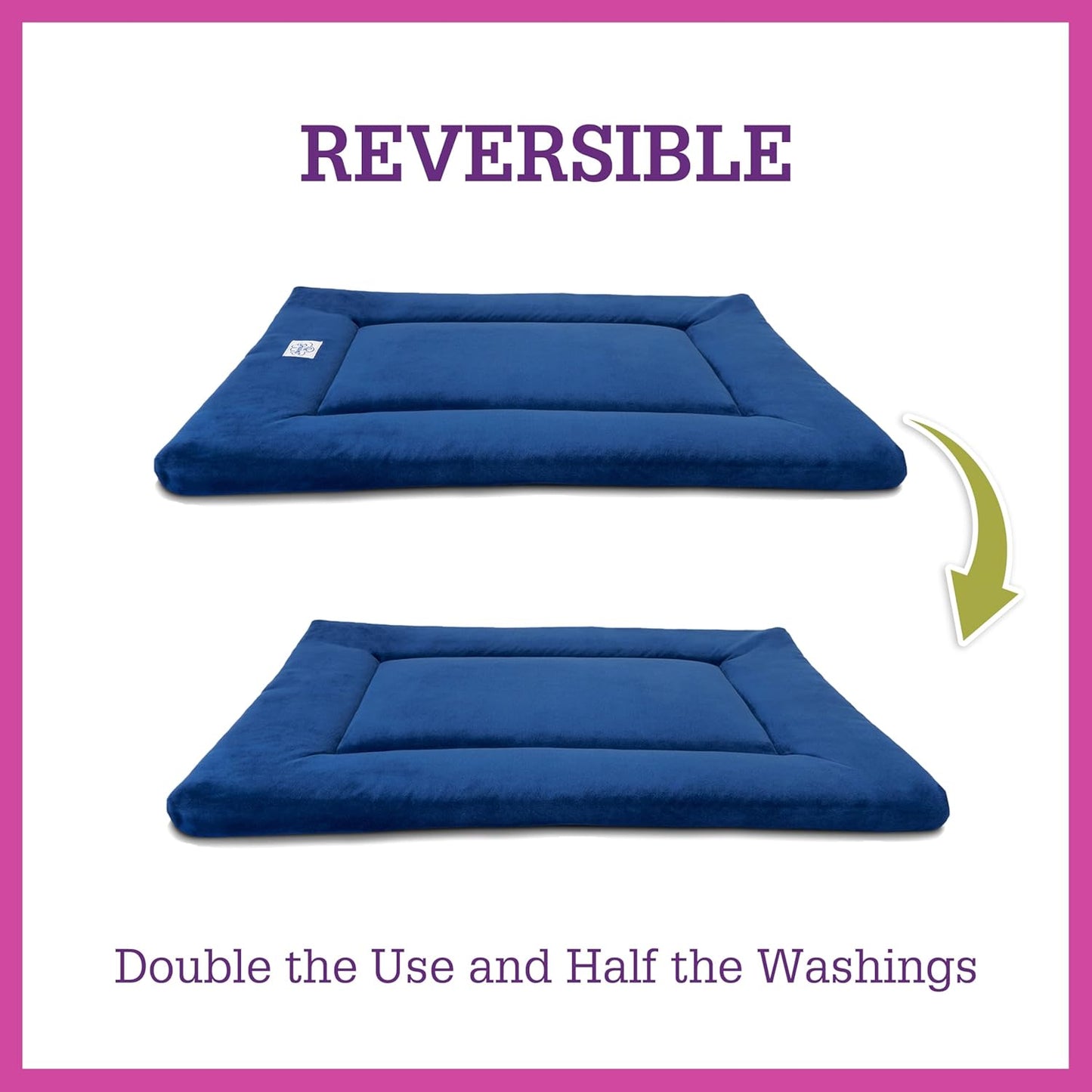 Pet Dreams Dog Crate Pad - Washable Kennel Mat, Crate Pads for Dog Cages, Non-Toxic, Flat Indoor Cat Bed, Fits iCrate 18, 24, 30, 36, 42, 48 Inches (Grey, Medium, 30")