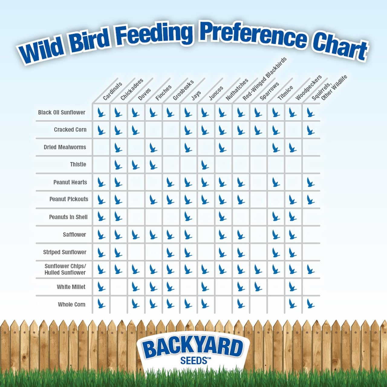 CountryMax Backyard Seeds Songbird Blend Wild Bird Seed – 50 lb Bag – Premium Mix with Sunflower Seeds, Safflower, Peanuts, Millet – Attracts Cardinals, Finches, Chickadees, and More